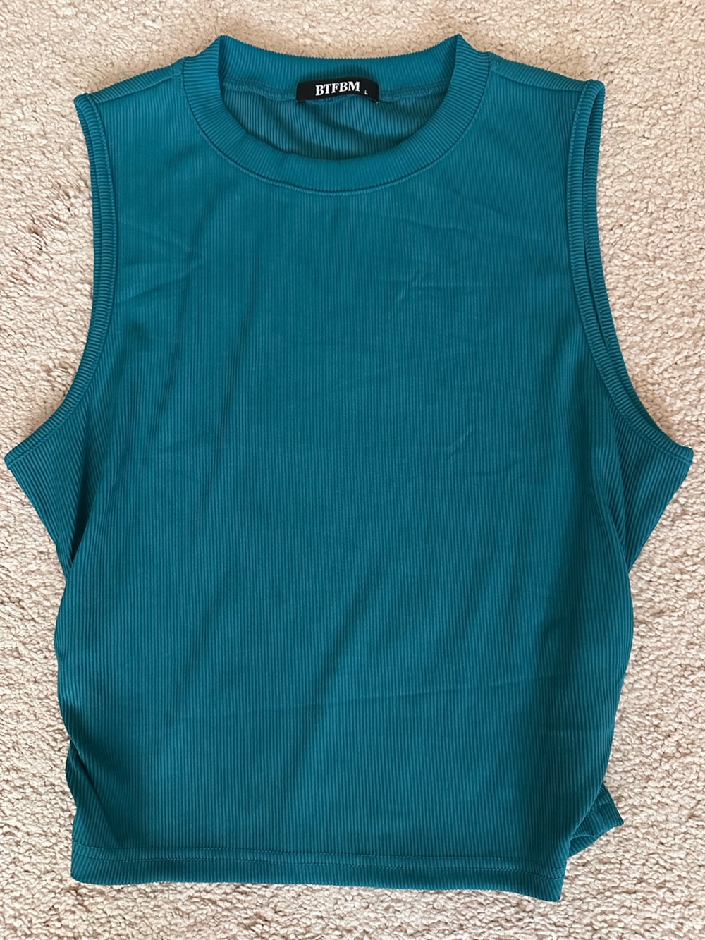 Teal Ribbed Lounge Set